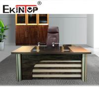 China Modern Simple High End Office Desk Furniture Double Pedestal Modular Desk factory