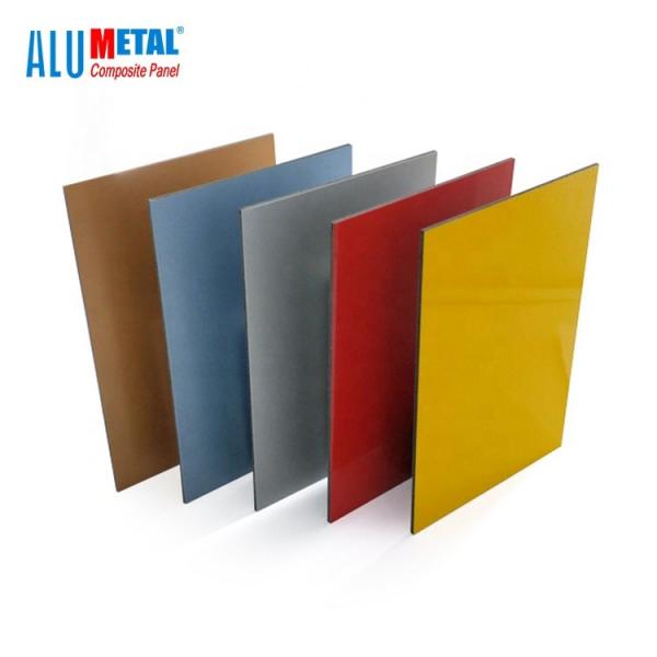 Quality 6mm Exterior Mirror ACP PVDF Aluminum Composite Panel Sheet AntiStatic Surface for sale