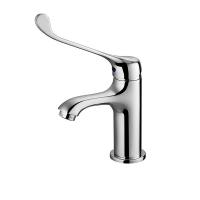 Quality Bathroom Mixer Taps Washroom Basin Faucet Chrome Single Lever Hot Cold Water for sale