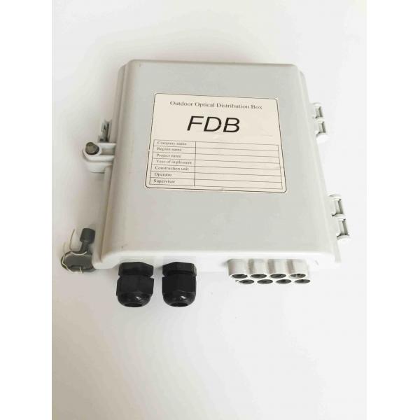 Quality 8 Core Wall Mount Fiber Distribution Box With PLC Splitter Waterproof Outdoor for sale