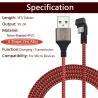 China Right Angle USB To Micro USB Cable Game Fast Charging Transmission Double Side factory