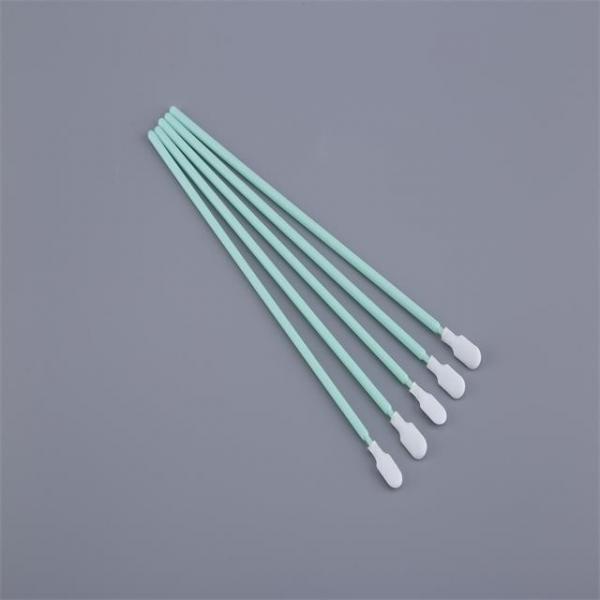 Quality Polypropylene Handle Polyester Swab , Knitted Fiber Cleaning Swabs Q Tips for sale