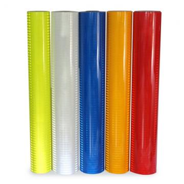 Quality Outdoor Fluorescent Yellow Reflective Permanent Vinyl Impact Resistant for sale
