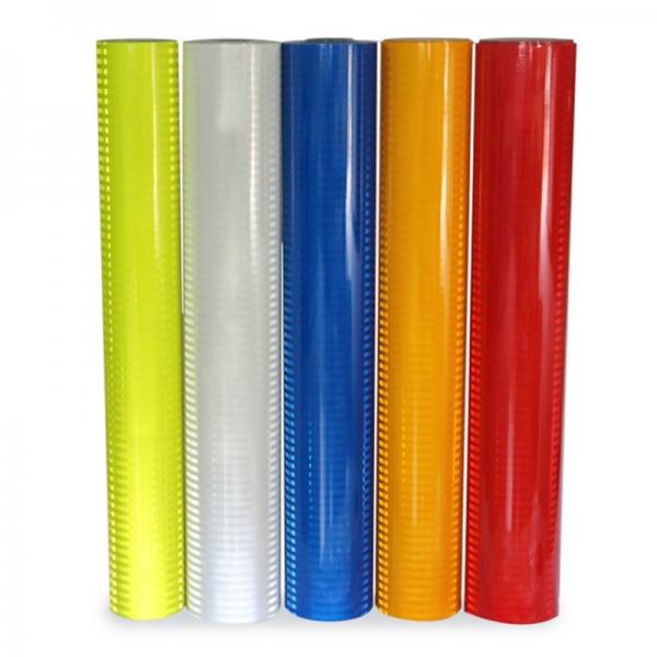 Quality Red High Intensity Prismatic Reflective Sheeting Roll Printable Flexible OEM for sale