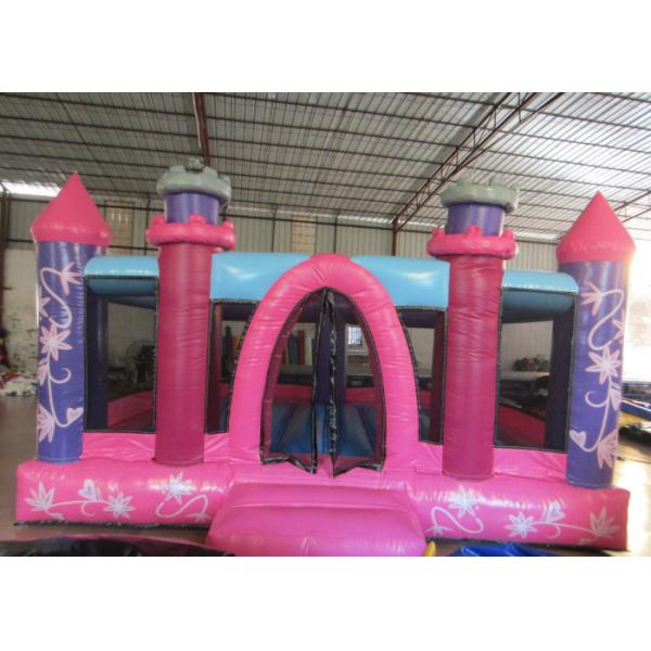 Quality Princess Castle Kids Inflatable Bounce House 0.55mm Pvc Tarpaulin 3 - 15years Old Children for sale