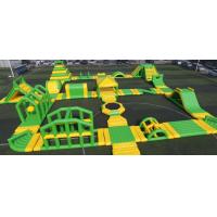 Quality Yellow and Green Giant sea Inflatable Water Park Aqua Park For Adults for sale