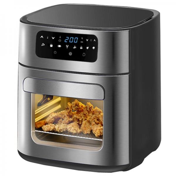 Quality Steam Digital Air Fryer With Digital Screen Stainless Steel Rotisserie Chicken for sale
