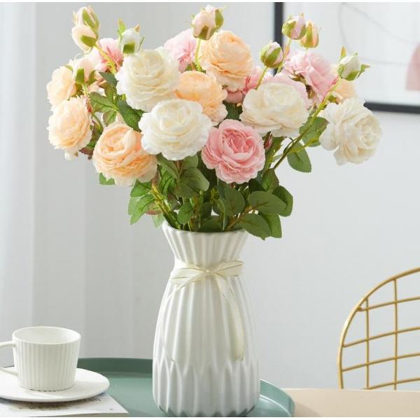 Quality Indoor Faux Peony Artificial Silk Flowers For Valentine'S Day for sale