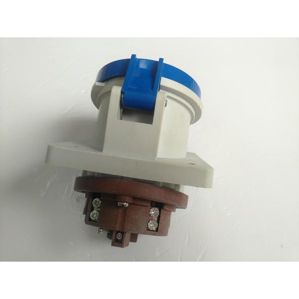 Quality 63A Industrial Plug Sockets Receptacle 6h Earth Position Light Weight for sale