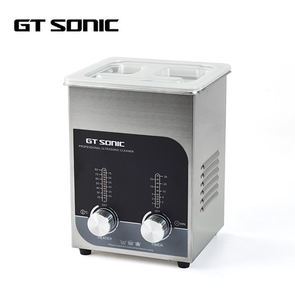 Quality Stainless Steel Ultrasonic Glasses Cleaner 40kHz 2L Capacity For Denture Jewelry for sale