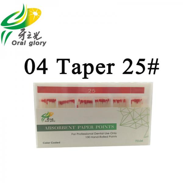 Quality 60 Hand Rolled GP Point Dental Absorbent Paper Points 15 - 40# For Dentistry for sale