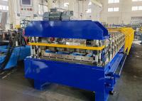 China 4 Rib Profile Metal Roofing Sheet Roll Forming Machine With Electric Shear factory