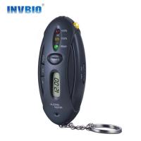 China Black Led Lights Show Breathalyzer Alcohol Tester With Timer Quick Response For Drive Safety factory