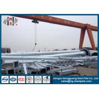 Quality Medium Voltage Polygonal Electric Utility Poles Hot Roll Steel 25mm for sale