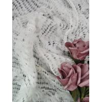 China White 3D Floral Lace Fabric Children Dress Fabric Crochet Lace factory