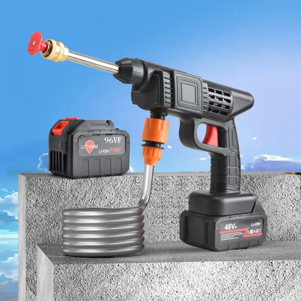 Quality Household Cordless High Pressure Car Washer Gun Lithium Battery Supercharged for sale