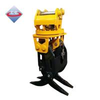 Quality Alloy Steel Excavator Rotating Grapple 360 Degree Roration For Wood Grabbing for sale
