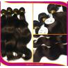 China Guangzhou 100% Human Hair Light Brown Brazilian Virgin Hair Body Wave With Same Color 4# Closures No Shedding No Tangle factory
