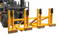 China Black Eager - Gripper Forklift Drum Lifter with Adjusting Height , Bandage Type factory