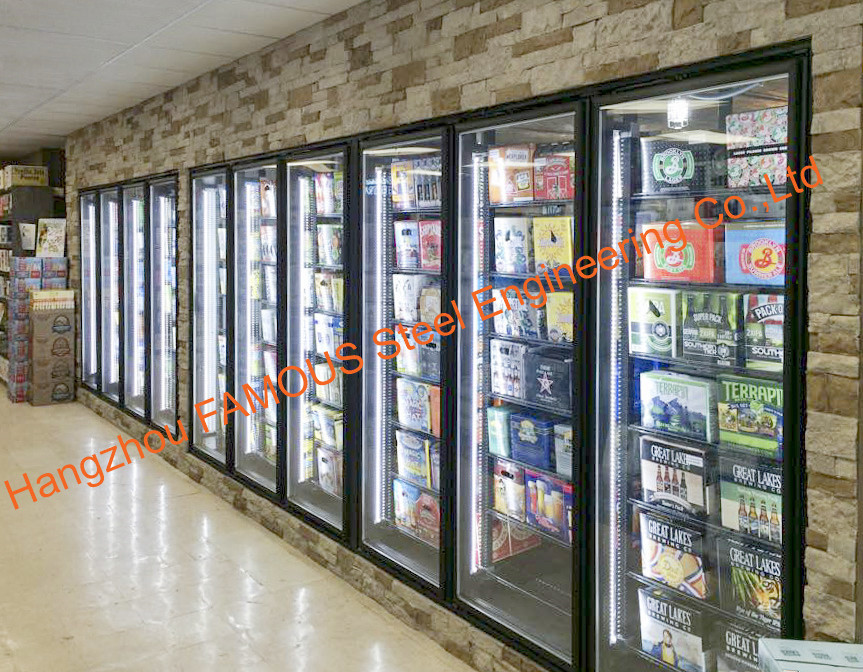 China Supermarket Multideck Heated Glass Door For Cold Room / Refrigerator Parts / Freezer factory