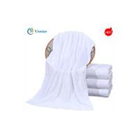China White Disposable Bath Towel Hotel Bath Towel 200gsm Plain Design For Home Hotel Use factory