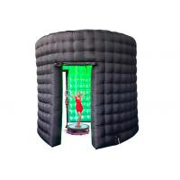 China Colorful Inflatable Selfie Booth Advertising LED Portable Photo Booth Tent for sale