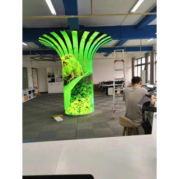 Quality Flowering Tree Shape P2 Indoor Exhibition Hall Flexible Led Display Screens for sale