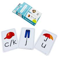 Quality 350 Gsm Artpaper Alphabet Learning Cards With Hanger for sale