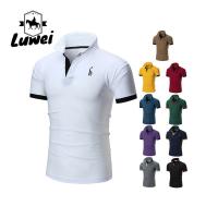 Quality Plus Size Cotton Polo T Shirts Muscle Collared Sublimation Fitted Soft Knit for sale