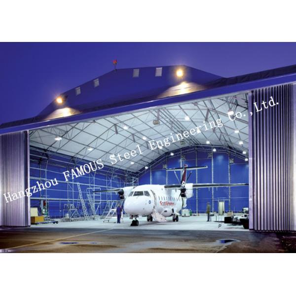 Quality Airport Development Aircraft Hangar Buildings , Steel Airplane Hangars Constructions for sale