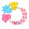 China Food Grade Soft Silicone Baby Teether Chew Rattle Toy factory