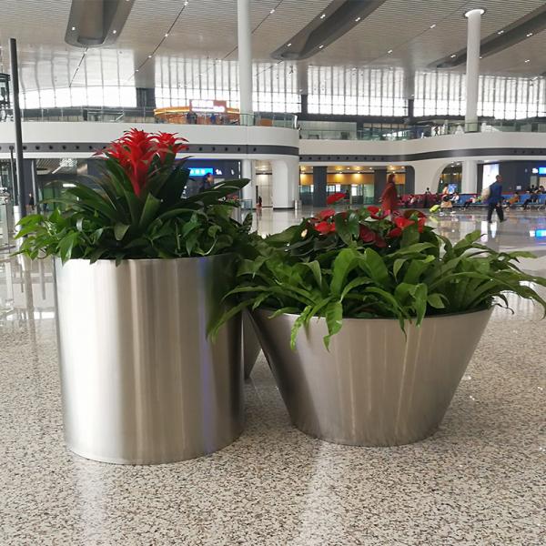 Quality CAD Drawing Decorative Indoor Flower Pots Large Galvanized Pots For Plants for sale