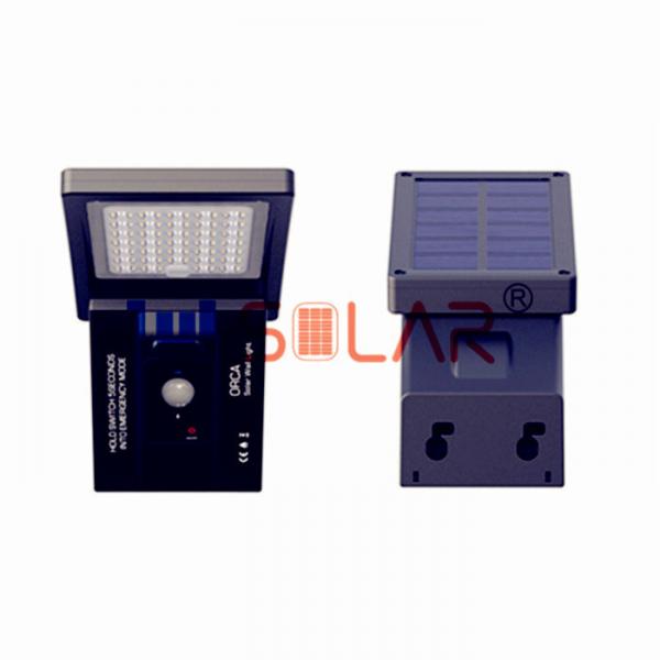 Quality Black 3W Solar Sensor Lights Outdoor With Fireproof Materials ABS And PC Lens for sale