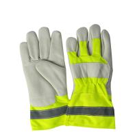China Goat Grain Leather Anti-slippery Work Gloves for Gardening/Construction/Motorcycle factory