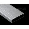 China Silver Brushed Aluminium Skirting Boards Floor Decoration 60mm / 80mm / 100mm Height factory