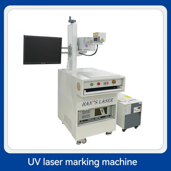 Quality 0.06mm Desktop UV Laser Marking Machine Ultraviolet Beam Engraver for sale