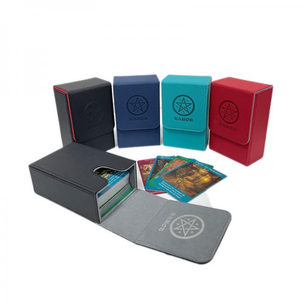 Quality PU Leather Tarot Card Holder Box 80+ Thallo Custom Card deck card box for sale