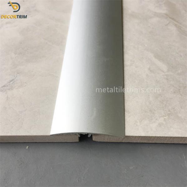 Quality Anodized Matt Silver Floor Transition Strip Same Height 40.5mm Width for sale