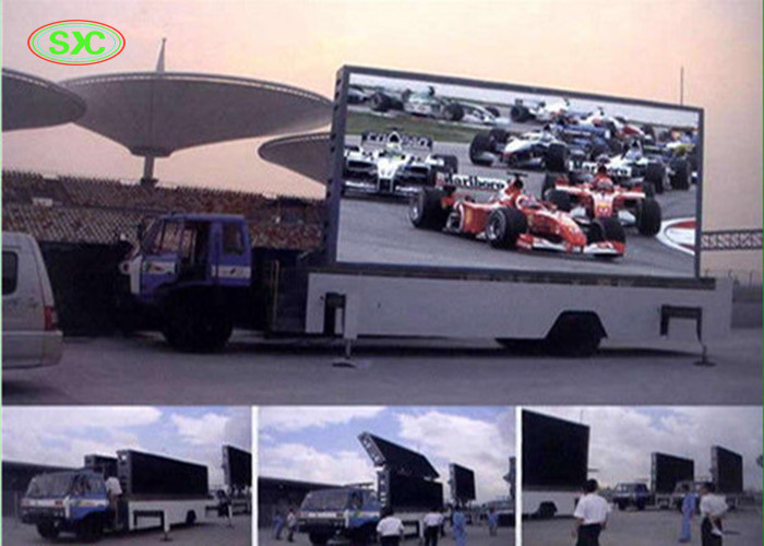 China outdoor mobile truck led display with  4mm pitch for commercial advertising factory