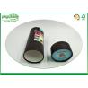 China Black Kraft Paper Tube Packaging , Custom Logo Cardboard Tubes With Lids factory