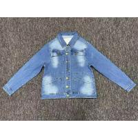 China Boy Casual Denim Jeans Jacket Two Chest Pockets Slim Fit Jeans Jacket 55 factory