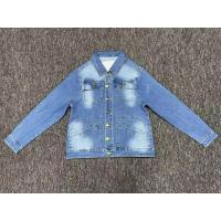 China Boy Casual Denim Jeans Jacket Two Chest Pockets Slim Fit Jeans Jacket 55 factory