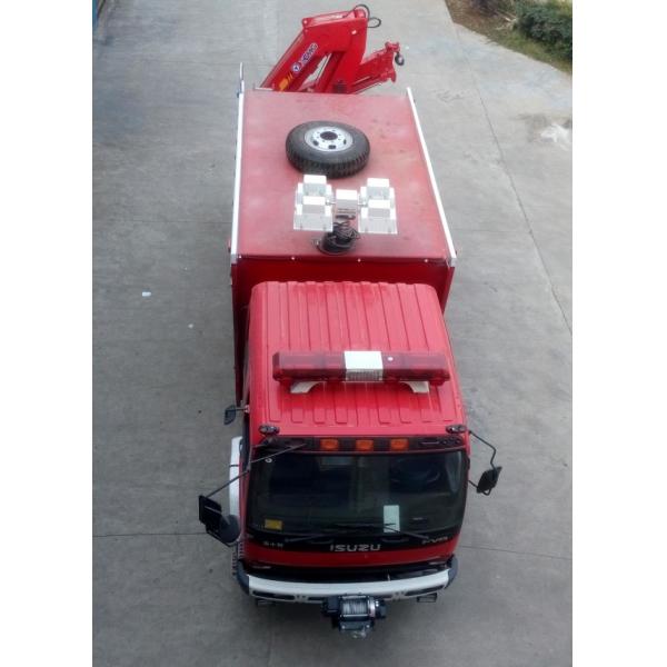 Quality Heavy Duty Emergency Rescue Fire Truck 177kw 4x2 Euro 4 With 5T Crane for sale