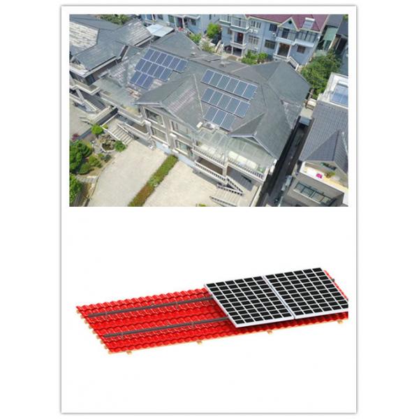 Quality 200mm 35m/S Solar PV Mounting Systems On House Hook Tile Roof Solar Mounting for sale