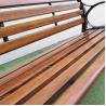 China Haoyida wood outdoor bench cast iron garden bench feet factory