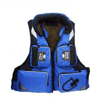 Quality Nylon Lifesaving Waterproof Water Sport Life Jacket Blue Fishing Life Vest For for sale