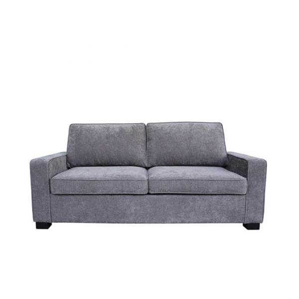 Quality Double Size Grey Material Sofa Bed Pinewood Frame Fabric Chesterfield Sofa Bed for sale