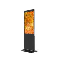 Quality Black 49" Standalone Digital Signage Standing Kiosk 1080P Interior Use for sale