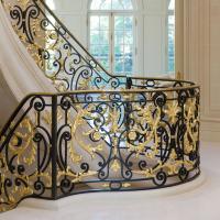 China Ringhiera Delle Scale Interior Stair Railings Anti Rust Wrought Iron Stair Balusters factory