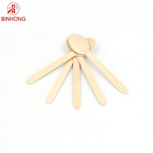 Quality Disposable Food Grade Smooth Biodegradable Wooden Spoons for sale